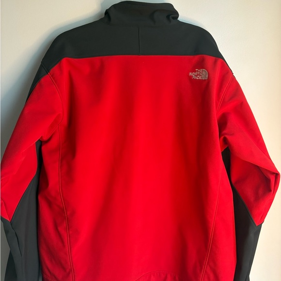 The North Face Red and Gray Softshell Jacket - Picture 3 of 4